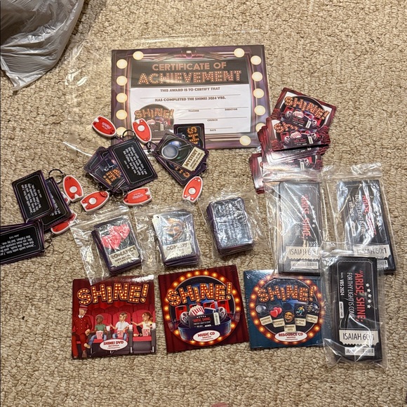 184 Piece Shine Conference Memorabilia VBS Bible School Lot - Picture 1 of 11